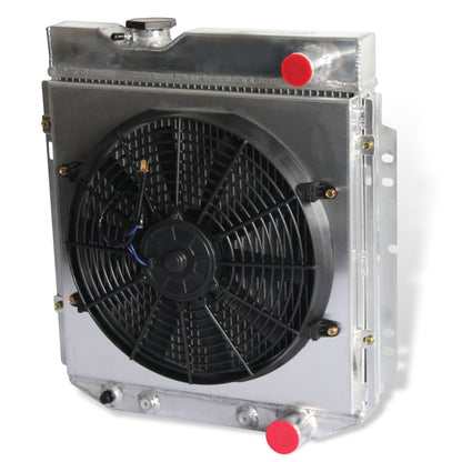 Aluminum Radiator Fan Shroud right side view Mustang, Comet, Falcon (1963-1966) V8 3 Row Direct Fit