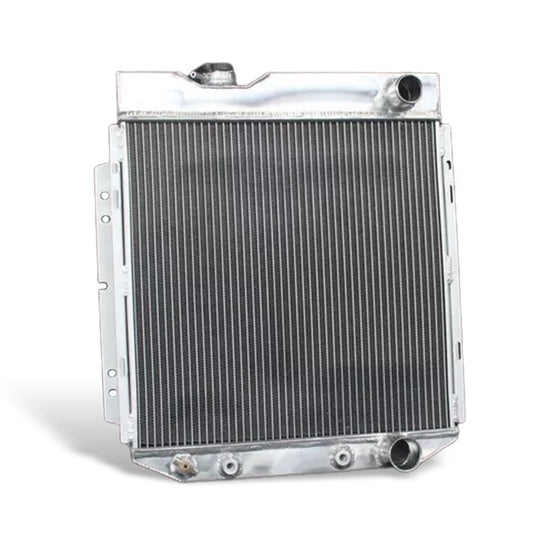 Aluminum Radiator left side cross-section view Mustang, Comet, Falcon (1963-1966) V8 4.7L 3 Row Pressure Tested