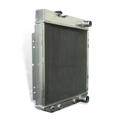 Aluminum Radiator right side cross-section view Mustang, Comet, Falcon (1963-1966) V8 4.7L 3 Row Direct Fit