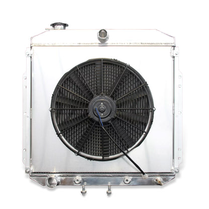 Aluminum Radiator & Fan Shroud Front Mounting Points for 1953-1956 Ford F100/F250/F350 3.6L L6 Pickup Truck (AT/MT)