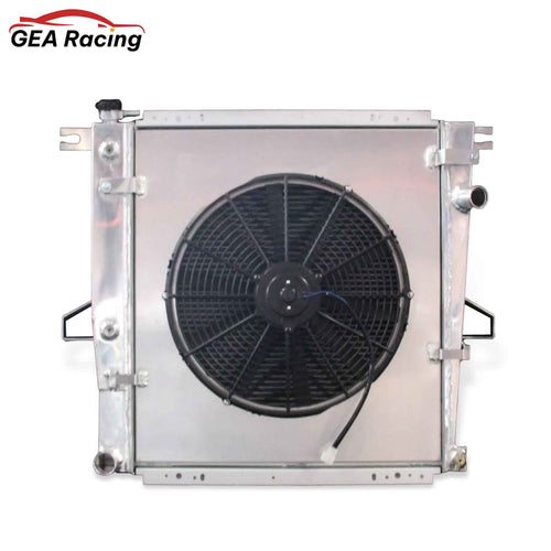 Aluminum Radiator & Fan Shroud 3 Row Front Mounting Points Ford Explorer (2000-2001) Direct Fit AT/MT