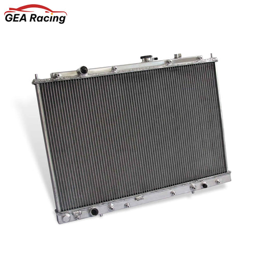 Aluminum Radiator left side cross-section view MDX (2003-2006) / Pilot (2005) 3 Row V6 Pressure Tested