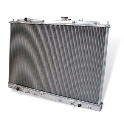 Aluminum Radiator right side cross-section view MDX (2003-2006) / Pilot (2005) 3 Row V6 Direct Fit
