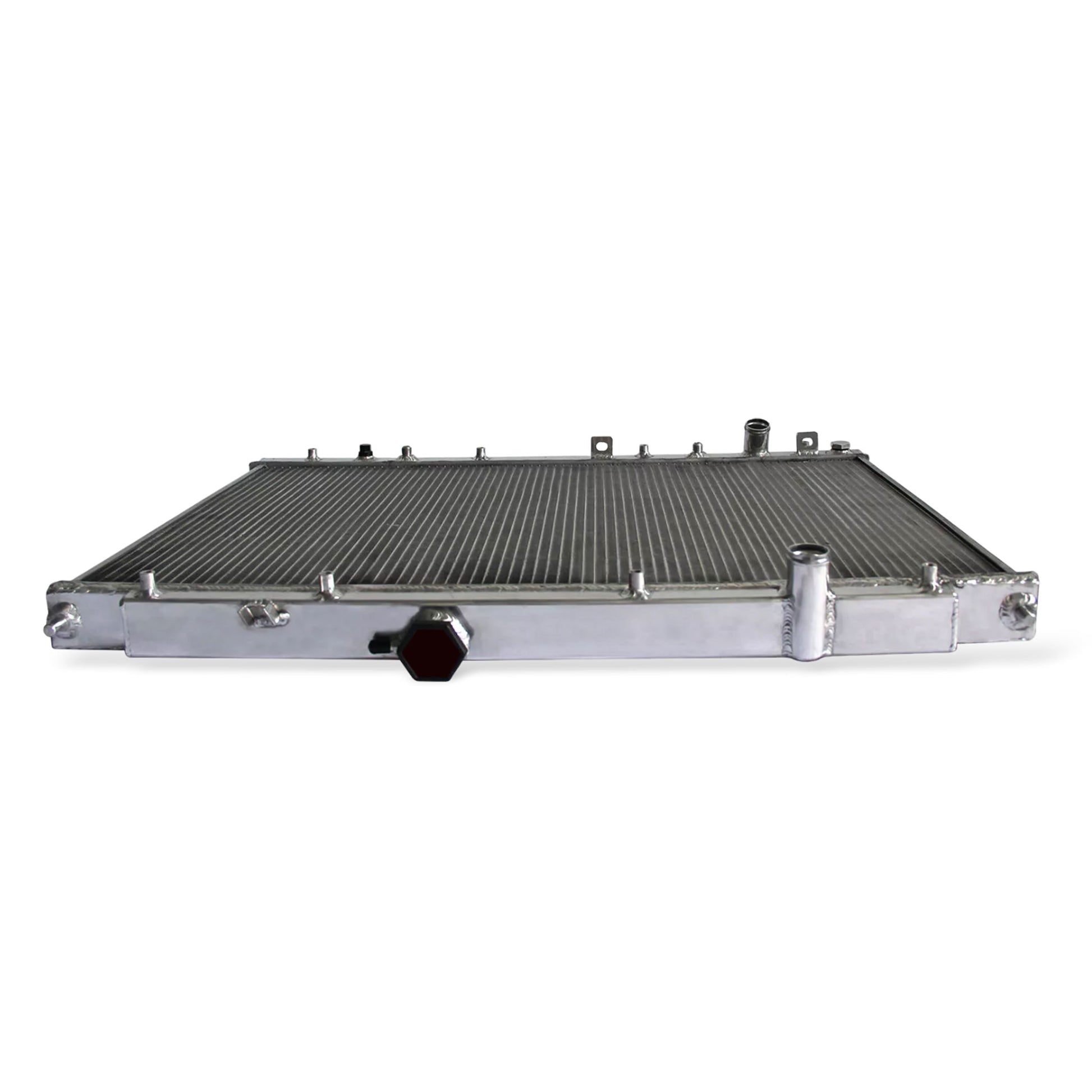 Aluminum Radiator top right view MDX (2003-2006) / Pilot (2005) 3 Row V6 OEM Mounts