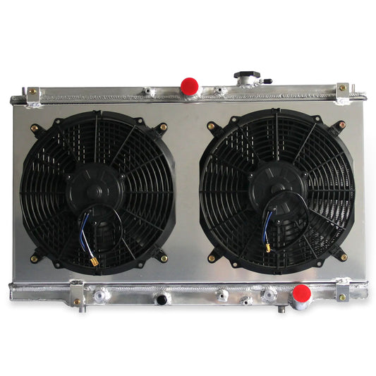 Aluminum Radiator Fan Shroud 2 Row front mounting points Accord (1994-2001) Direct Fit