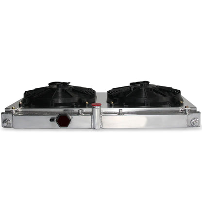 Aluminum Radiator Fan Shroud 2 Row top view Accord (1994-2001) Direct Fit
