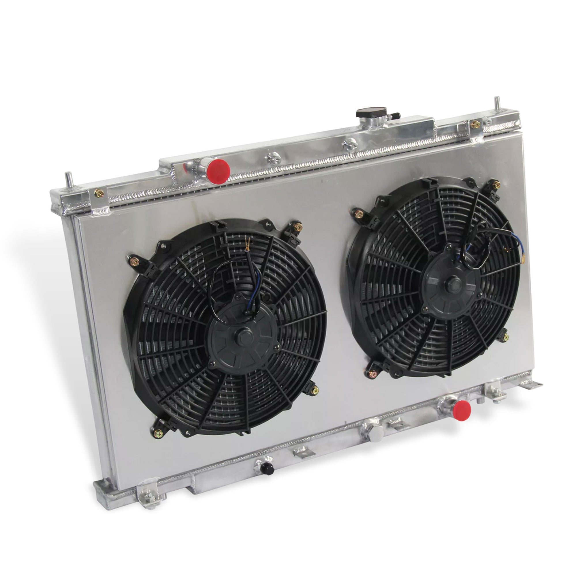 Aluminum Fan Shroud left side cross-section view CRV (2002-2006) 2.4L L4 Pressure Tested