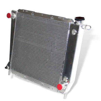 Aluminum Radiator right side cross-section view Ranger, B2300 (1985-1994) L4 2 Row Direct Fit