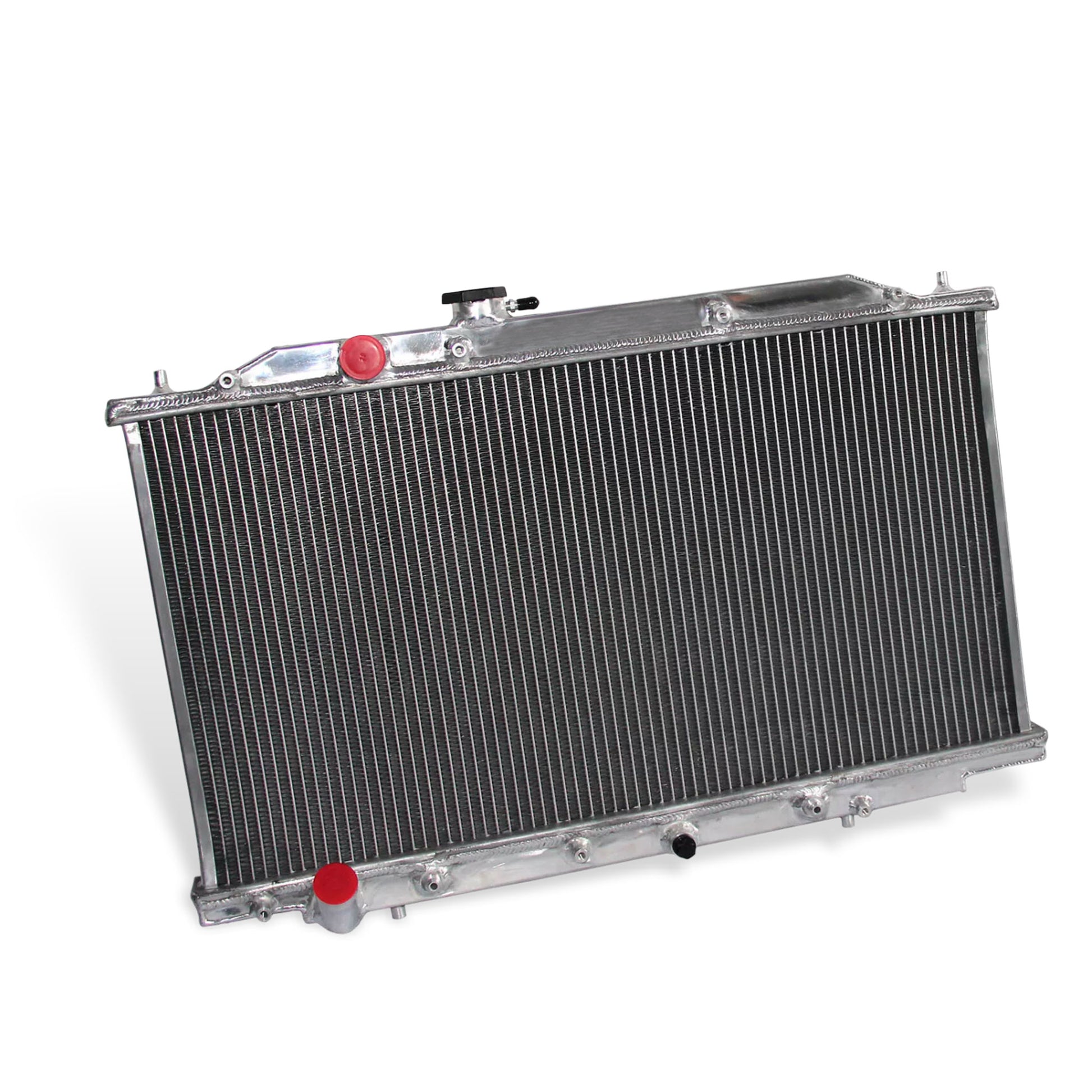 Aluminum Radiator left side cross-section view Accord (2003-2007) 3.0L V6 J30A4/J30A5 Pressure Tested