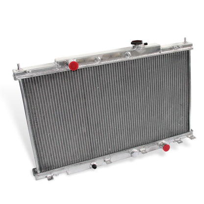 Aluminum Radiator left side cross-section view CRV (2002-2006) 2.4L L4 Pressure Tested