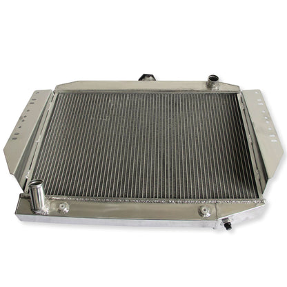 Aluminum Radiator top right view Cherokee (1972-1979) 6.6L 4 Row OEM Mounts