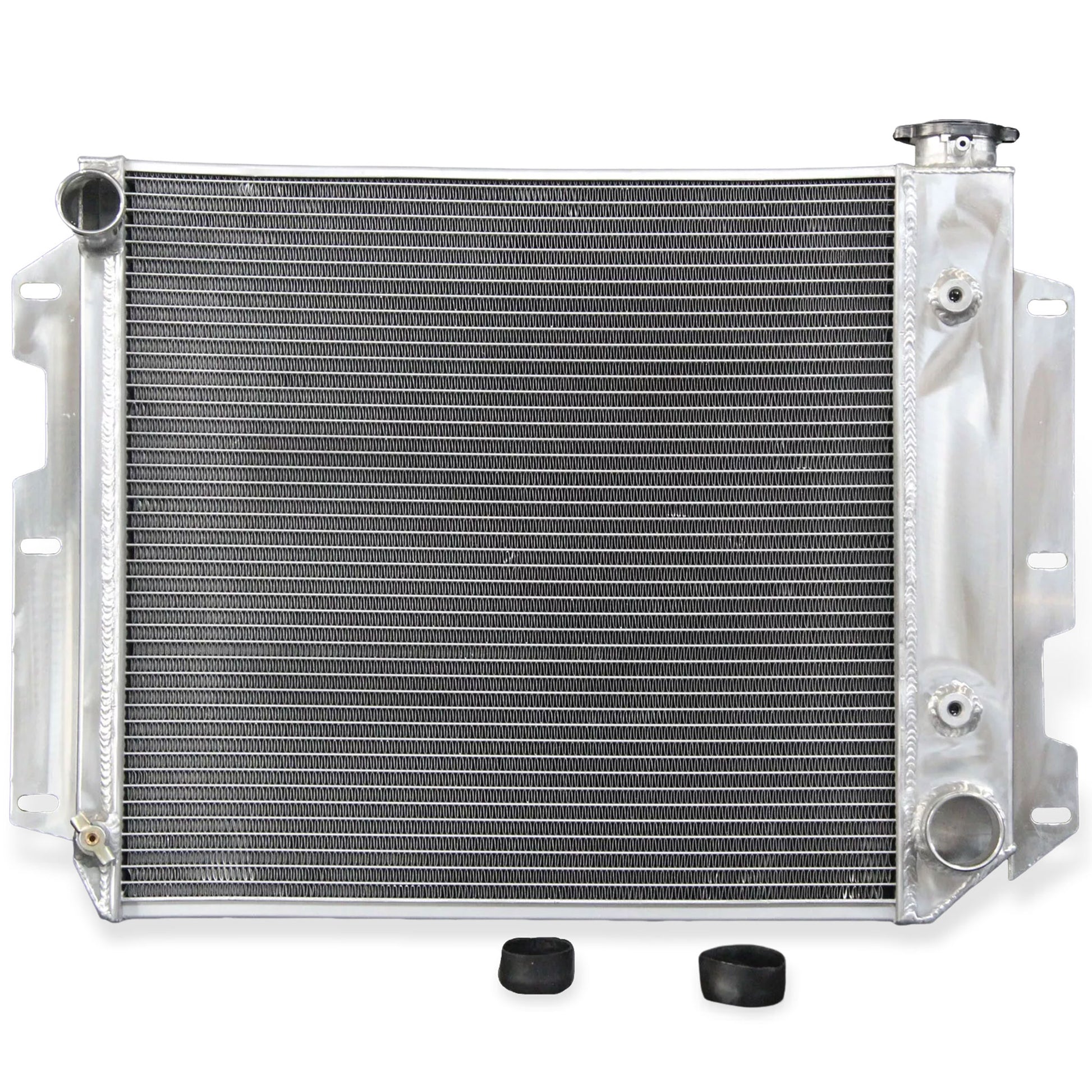 Aluminum Radiator front mounting points Wrangler SE/Rubicon with Chevy V8 Engine (1997-2002) 3 Row Direct Fit