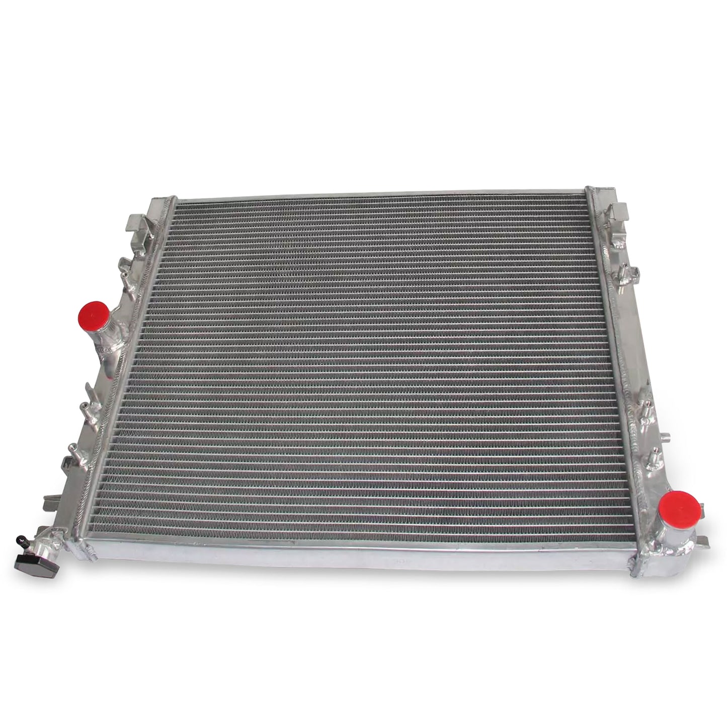 Aluminum Radiator top view Wrangler JK (2007-2018) 3.8L/3.6L V6 3778cc 3 Row OEM Mounts