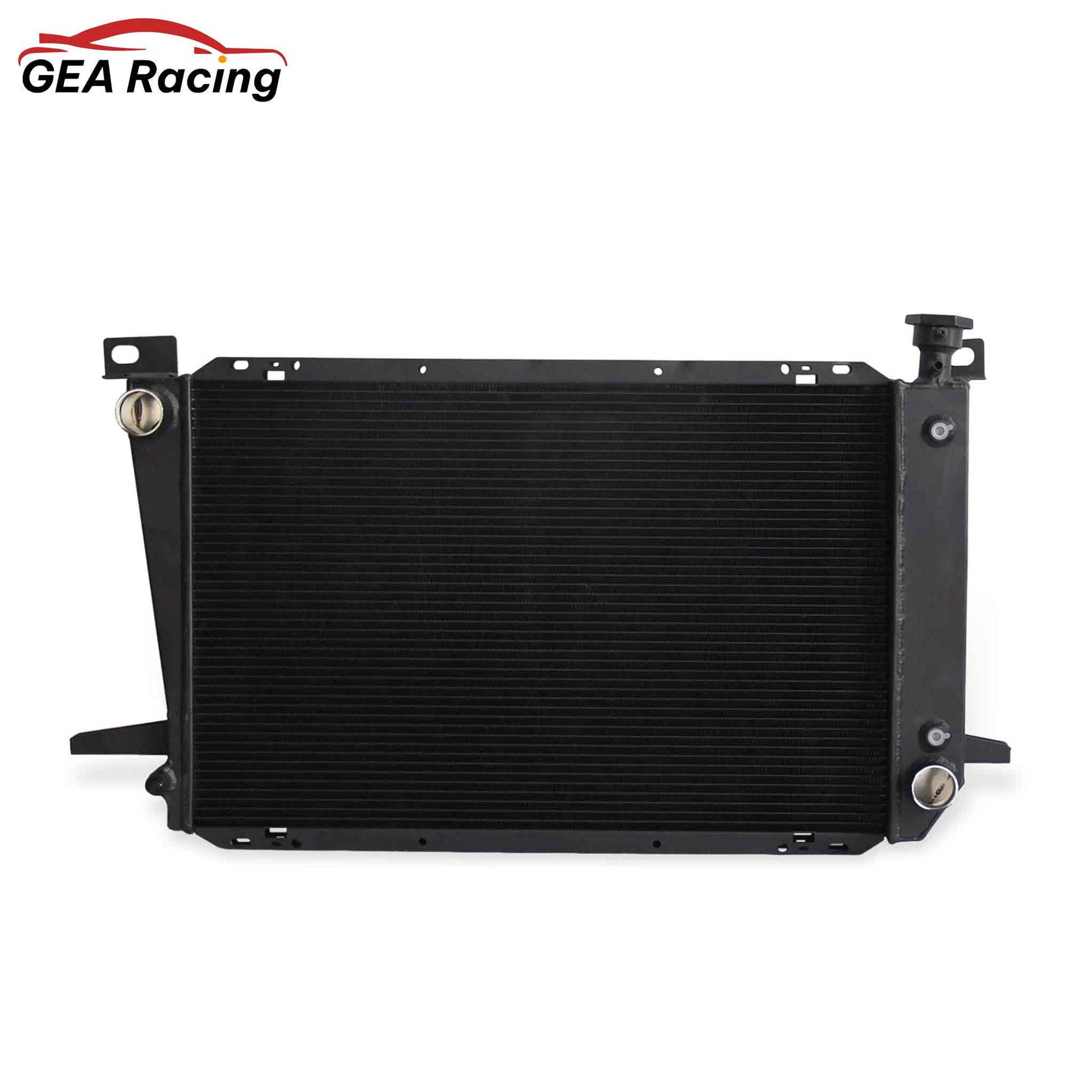 Aluminum Radiator 3 Row Front Mounting Points Ford Bronco F-Series (1985-1997) Direct Fit AT/MT
