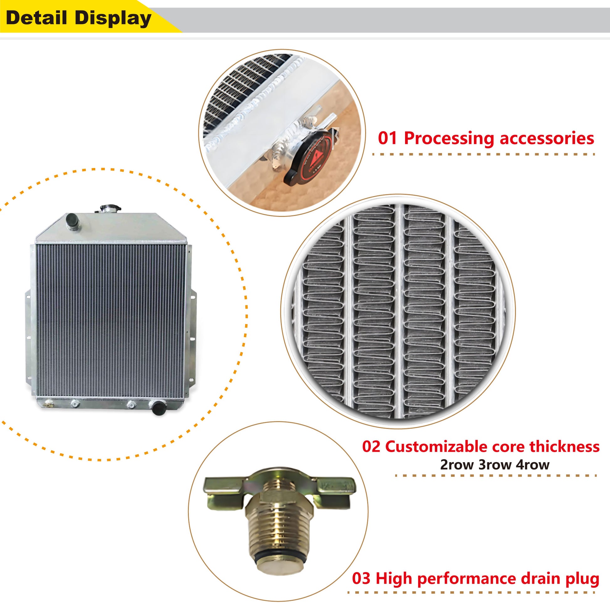 Electrophoretic Coating Close-Up - 3-Row Aluminum Core vs Rust-Prone Original (1942-1952 Ford/Chevy Work Truck Restoration)