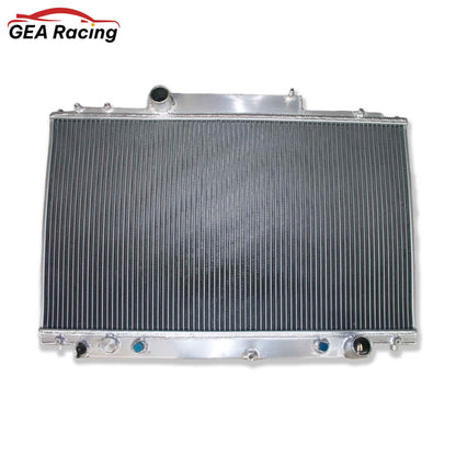 Front view of the high-performance aluminum radiator for the 1991-1996 Lexus SC400 & Toyota Soarer with a 1UZ-FE V8 engine (AT).
