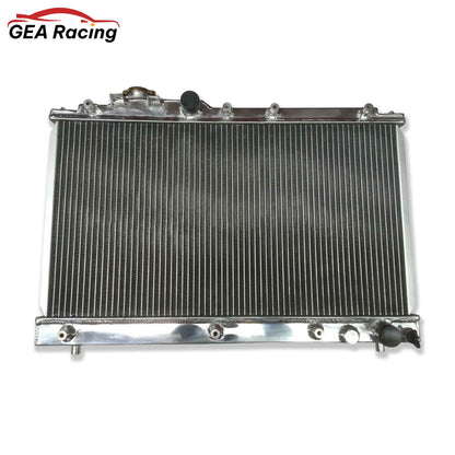 Front view of the high-performance aluminum radiator for the 1994-1999 Toyota Celica ST205 GT-Four with the 3S-GTE engine (MT).