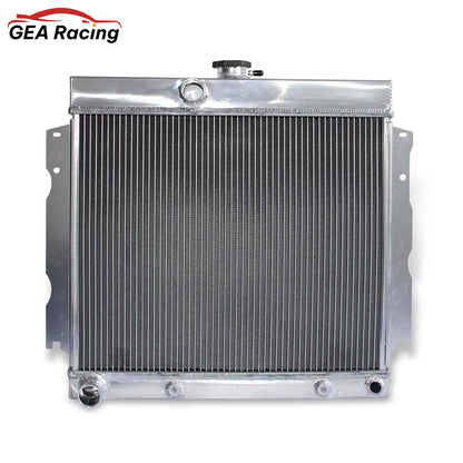 Front view of GEA Racing 3 Row Aluminum Radiator for Plymouth Valiant, Signet, Savoy & Dodge 7.0L V8 (1963-1969), AT/MT.