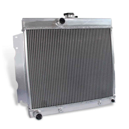 Left side profile of the GEA Racing 3 Row Aluminum Radiator for Plymouth Valiant, Signet, Savoy, Dodge 7.0L V8 (63-69 AT/MT).