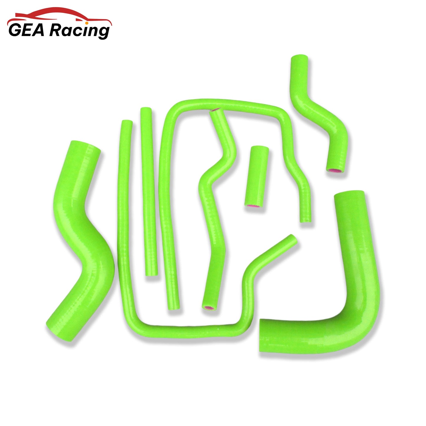 Green silicone radiator hose kit for Subaru GC8 GF8 Impreza WRX STI EJ20 1996–2000, reinforced coolant upgrade
