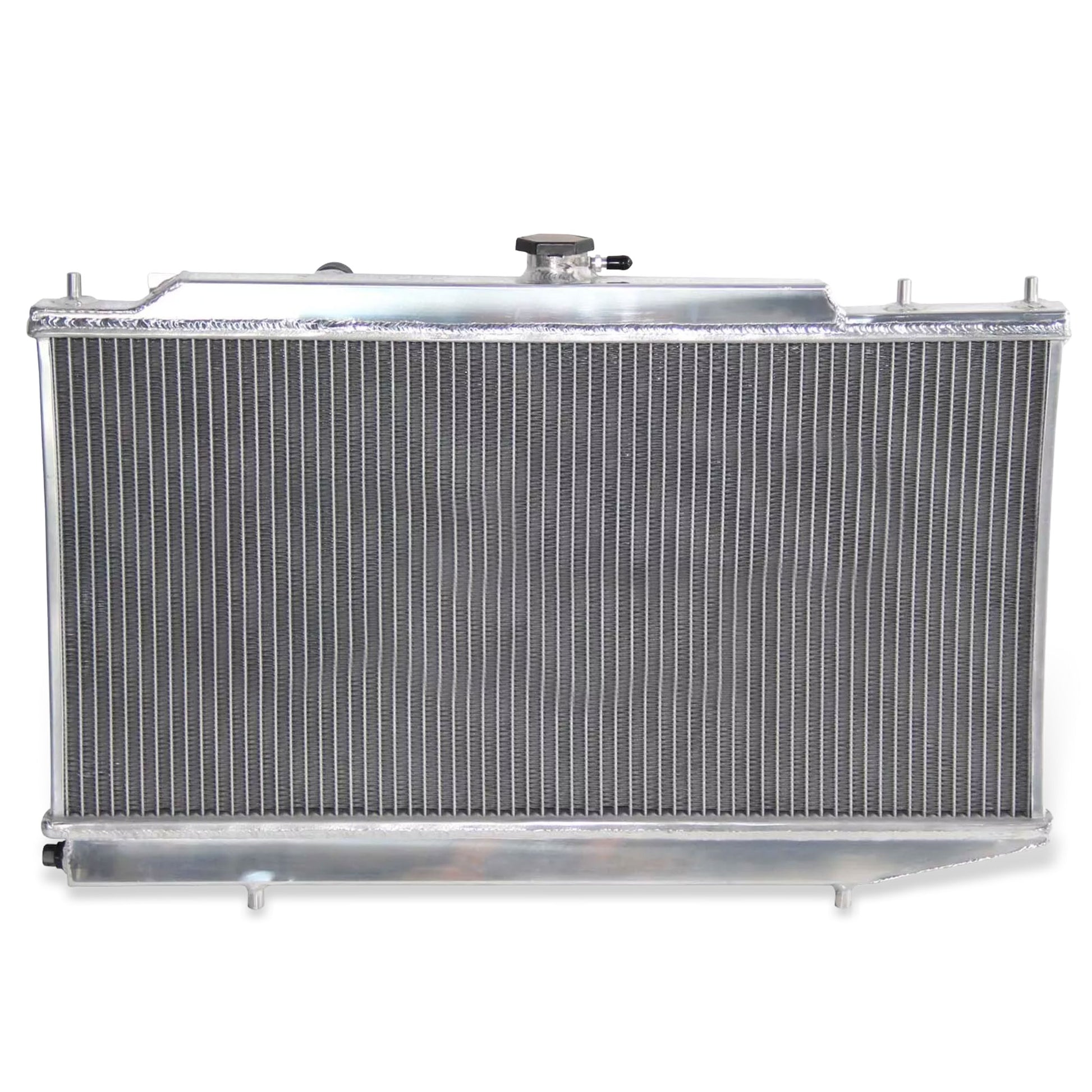 Radiator and fan shroud back view for 1988-1991 Honda Civic CX DX EX LX CRX 1.5L L4 AT MT