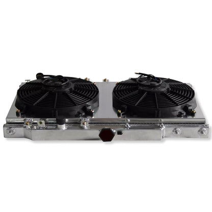 Radiator and fan shroud top right view for 1988-1991 Honda Civic CX DX EX LX CRX 1.5L L4 AT MT