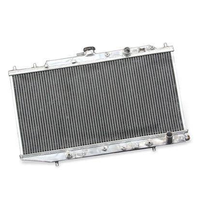 Aluminum radiator side view for Honda Civic CX DX EX LX RT CRX Base HF 1988-91 1.5L L4 AT MT