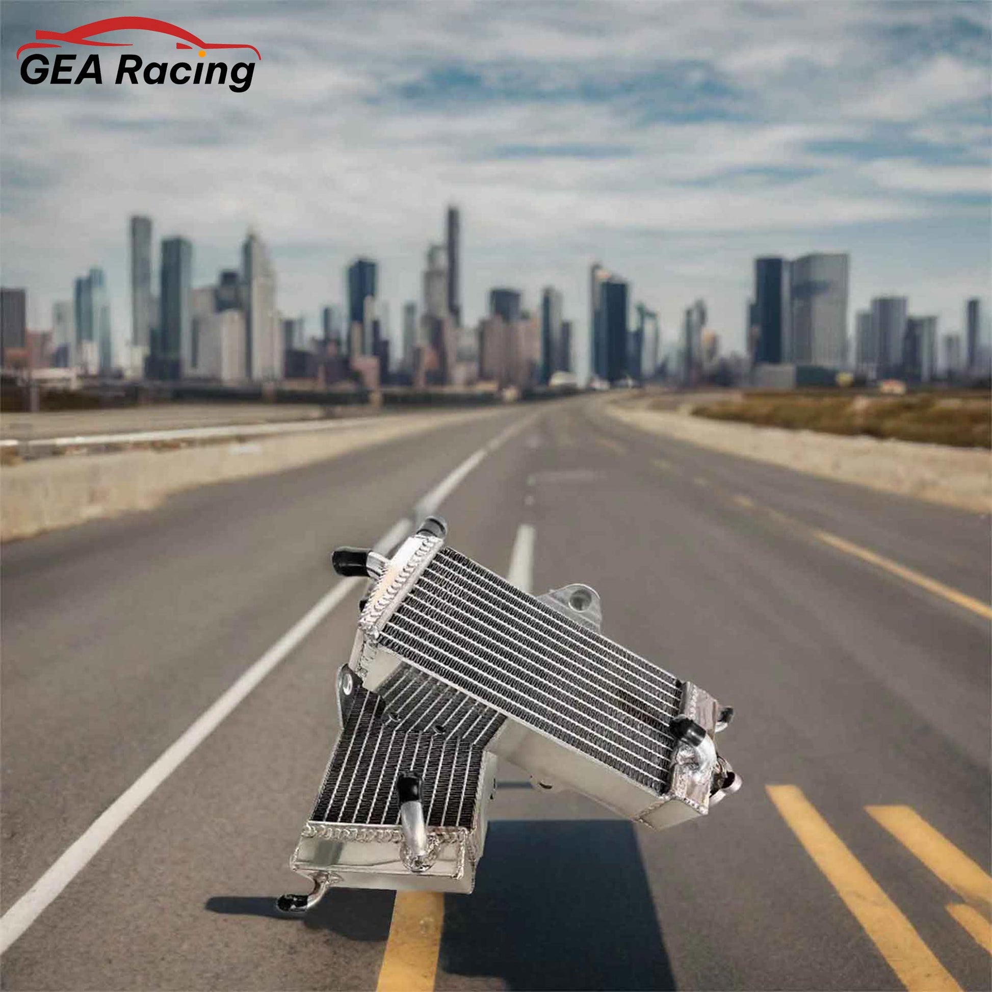 Installed aluminum radiator on 1990–1997 Honda CR125R with full cooling setup | GEA Racing