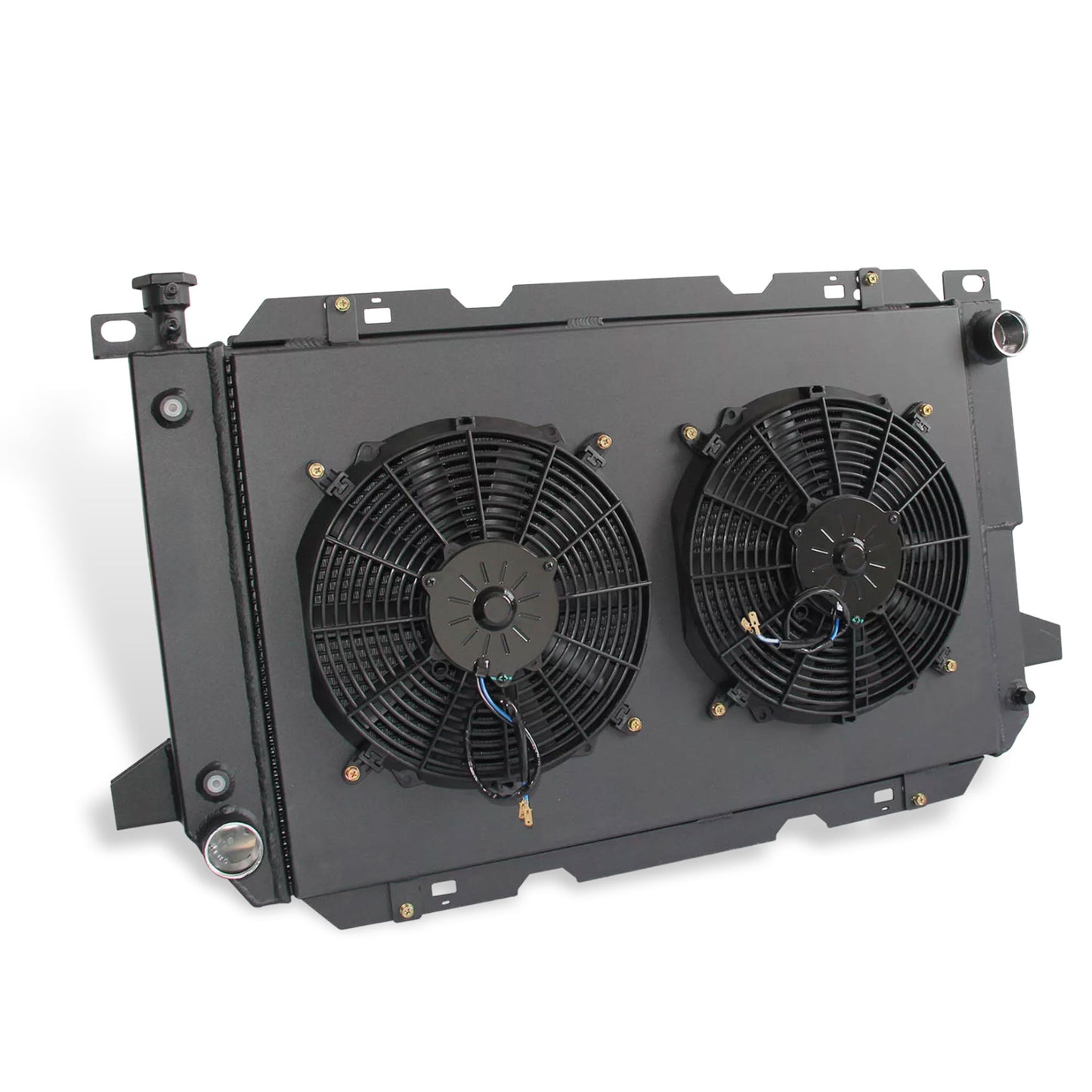 Precision Left Side Fitment of 3 Row Radiator for 1985-1997 Ford Trucks - Direct Replacement for Factory Cooling System
