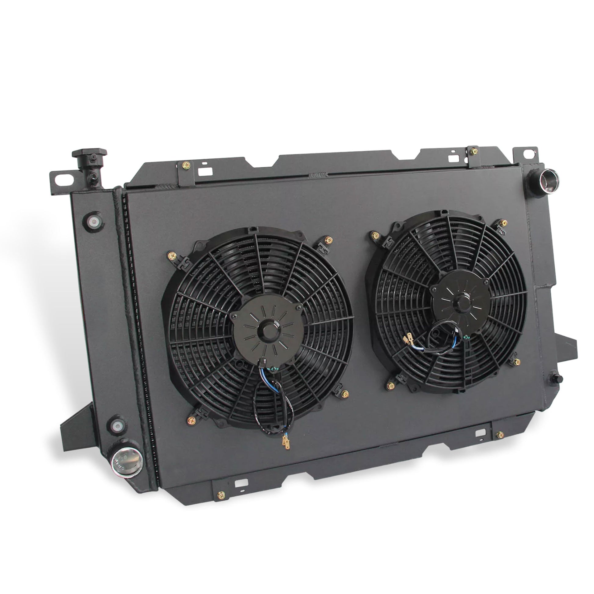 Precision Left Side Fitment of 3 Row Radiator for 1985-1997 Ford Trucks - Direct Replacement for Factory Cooling System