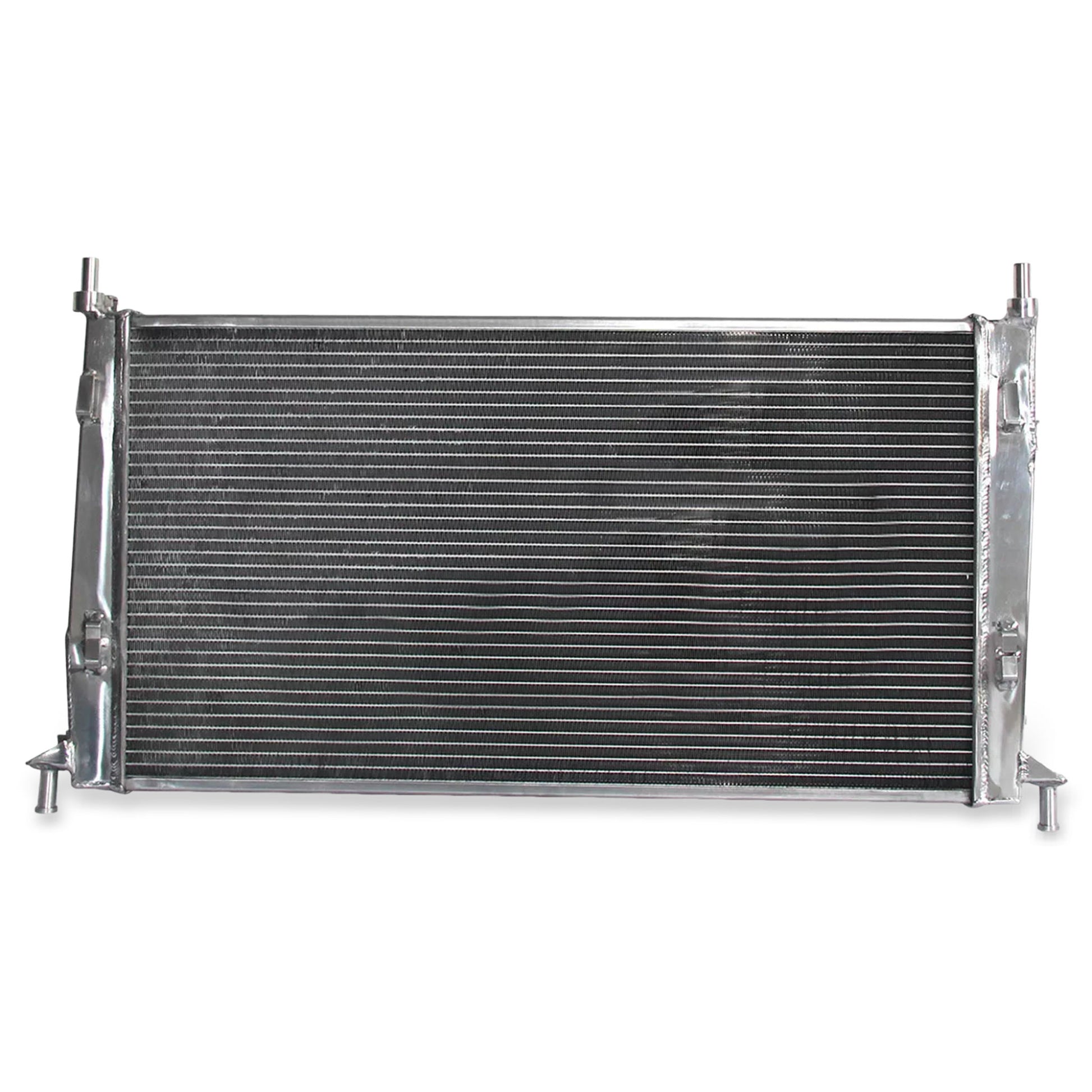 Aluminum radiator fan shroud 2-row back view Mazda 3 (2010-2013) Direct Fit