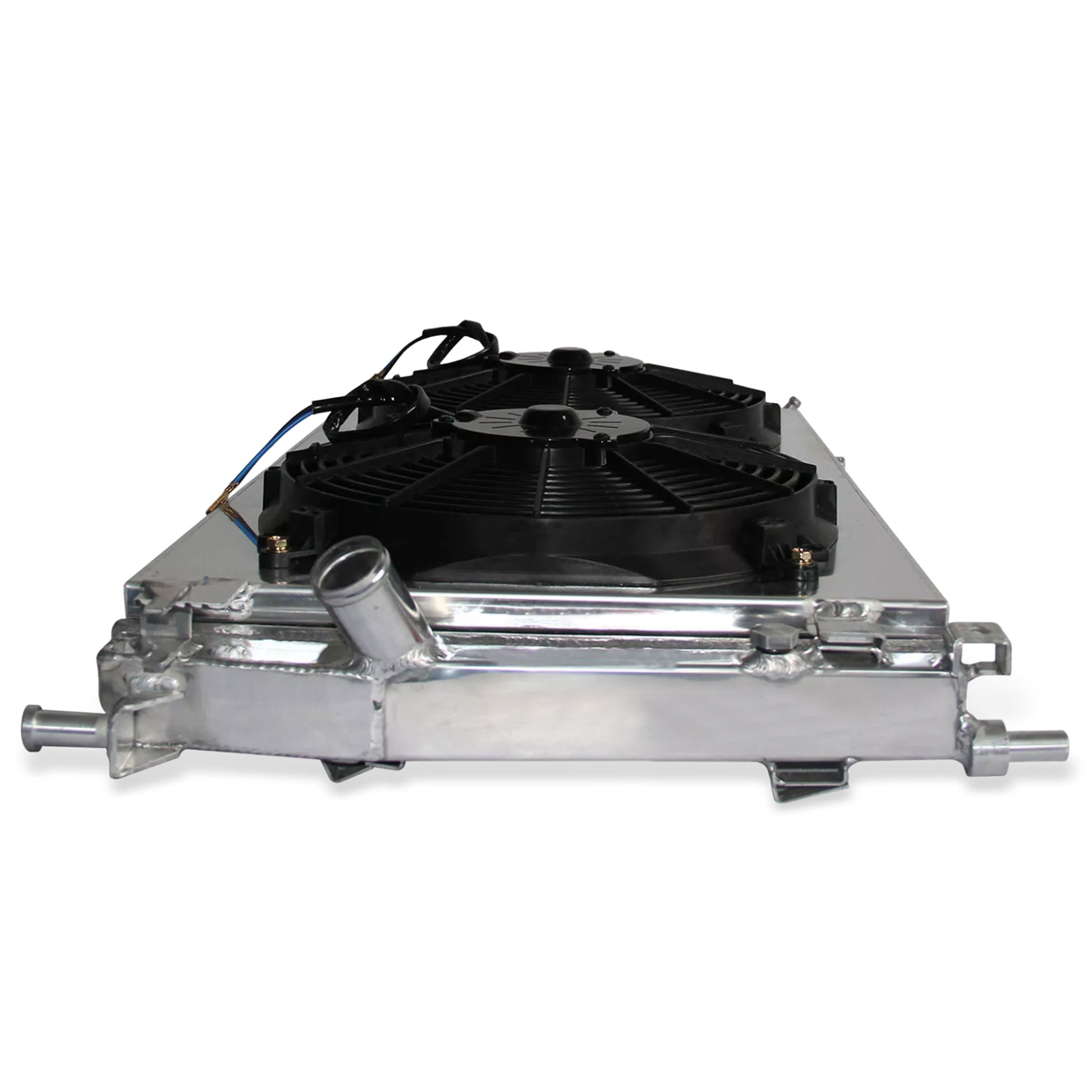 Aluminum radiator fan shroud 2-row front-right mounting points Mazda 3 (2010-2013) Direct Fit