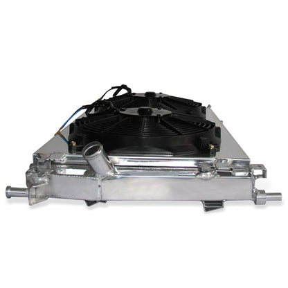 Aluminum radiator fan shroud 2-row front-right mounting points Mazda 3 (2010-2013) Direct Fit
