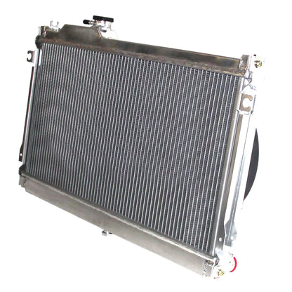 Aluminum radiator back view for Mazda Miata MX-5 1989-1997