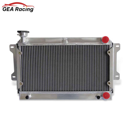 Aluminum radiator front view for Mazda RX7 1979-1982 Turbo