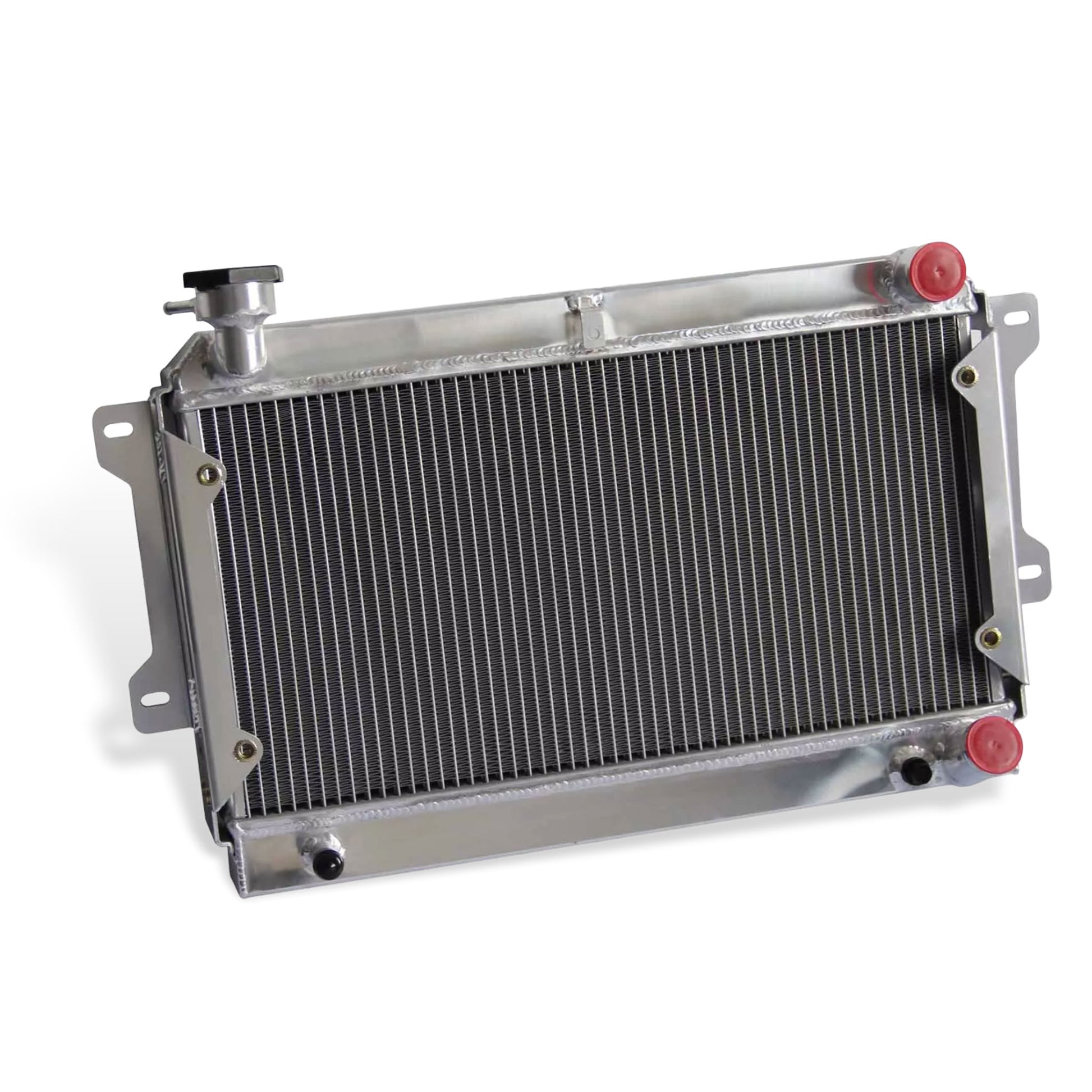 Aluminum radiator left side view for Mazda RX7 1979-1982 Turbo