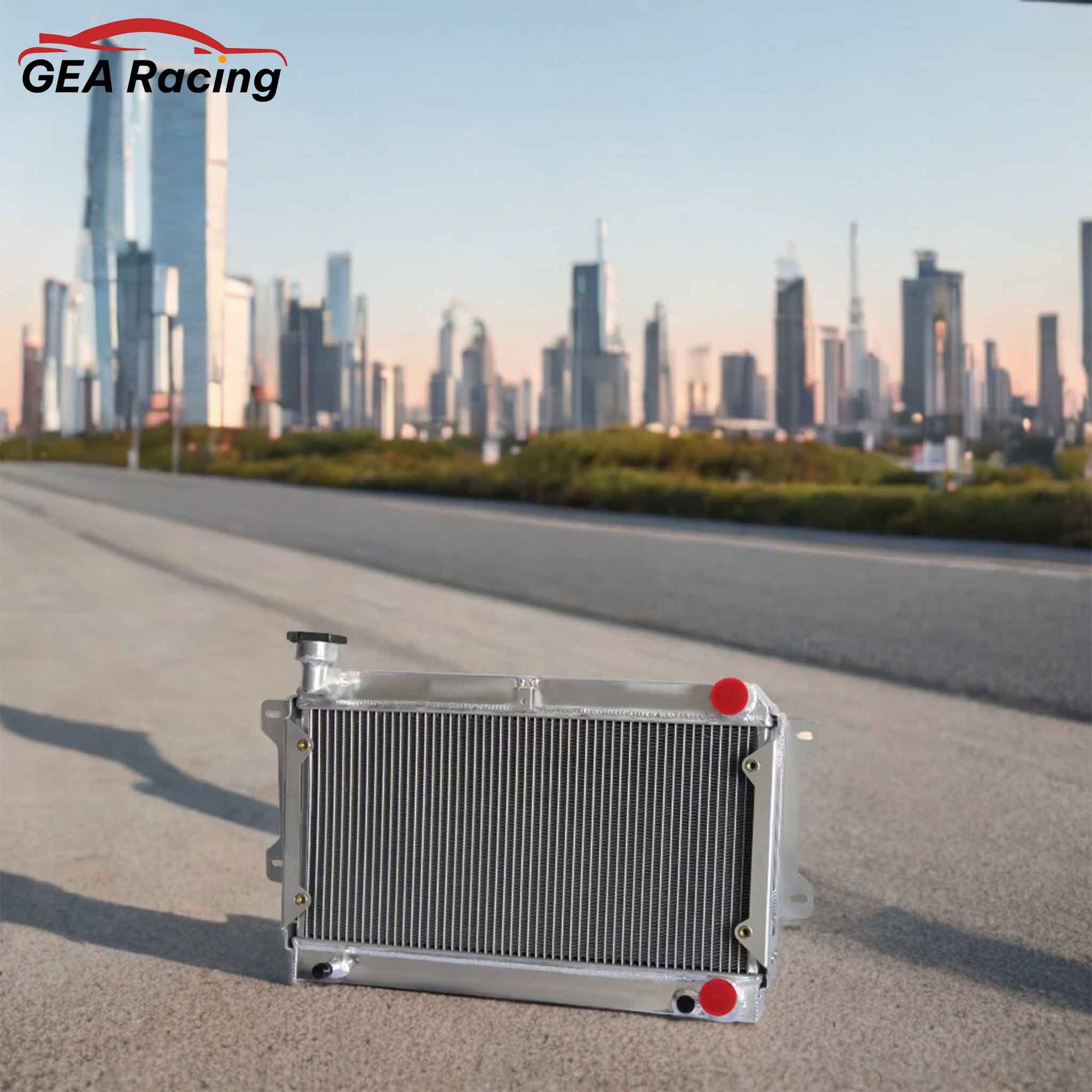 Installation scenario of aluminum radiator for Mazda RX7 1979-1982 Turbo