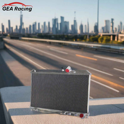 Aluminum radiator 2-row scenario view Mazda RX8 GT (2004-2008) Pressure Tested