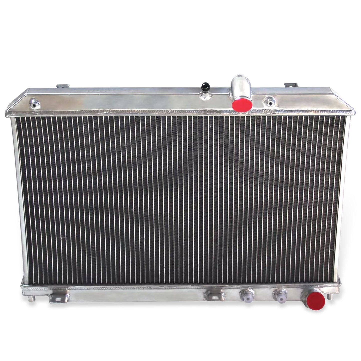 Aluminum radiator 2-row top view Mazda RX8 GT (2004-2008) OEM Mounts