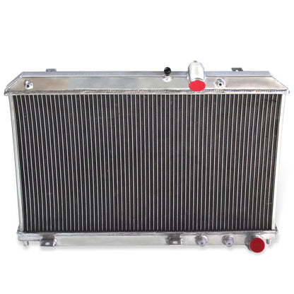 Aluminum radiator 2-row top view Mazda RX8 GT (2004-2008) OEM Mounts