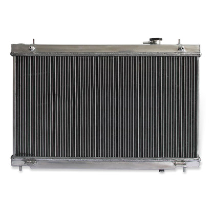 Aluminum radiator 2-row back view Nissan 350Z Enthusiast (2003-2006) OEM Mounts