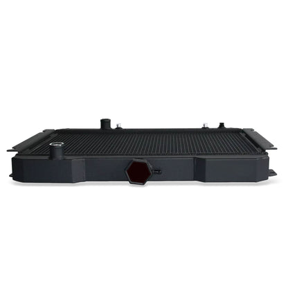 Aluminum black radiator 3-row top view Nissan 720 (1983-1986) Direct Fit