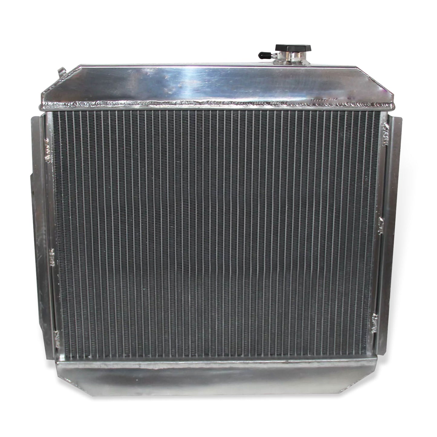 Aluminum forklift radiator 3-row back view Nissan Forklift A10/A25/H20 (1988-1992) Direct Fit