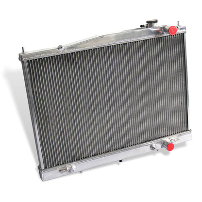 Aluminum radiator 3-row left side view Nissan Frontier/Xterra (1998-2015) OEM Mounts
