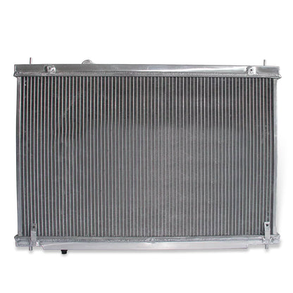 Aluminum radiator 3-row back view Nissan GT-R R35 (2009-2020) OEM Mounts