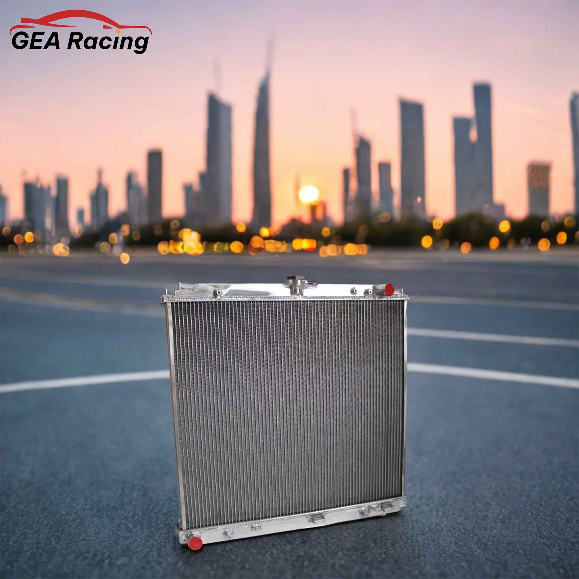 Aluminum radiator 3-row scenario view Nissan Pathfinder/Suzuki Equator (2005-2019) Pressure Tested