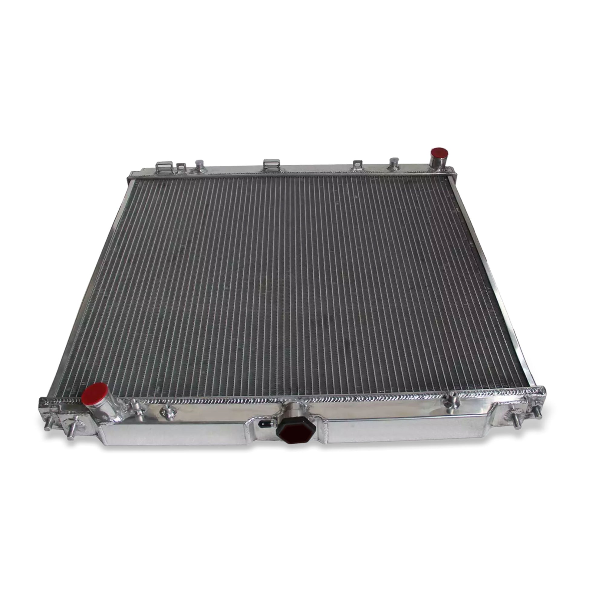 Aluminum radiator 3-row top view Nissan Pathfinder/Suzuki Equator (2005-2019) Direct Fit