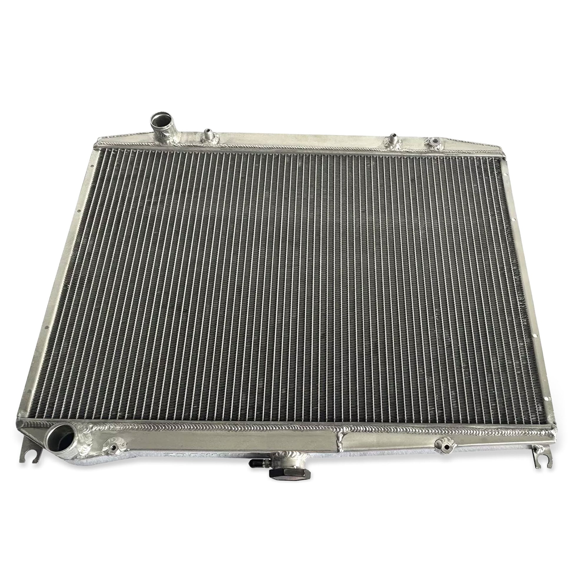 Aluminum radiator 2-row top view Nissan Pickup D21/Pathfinder (1986-2004) Pressure Tested
