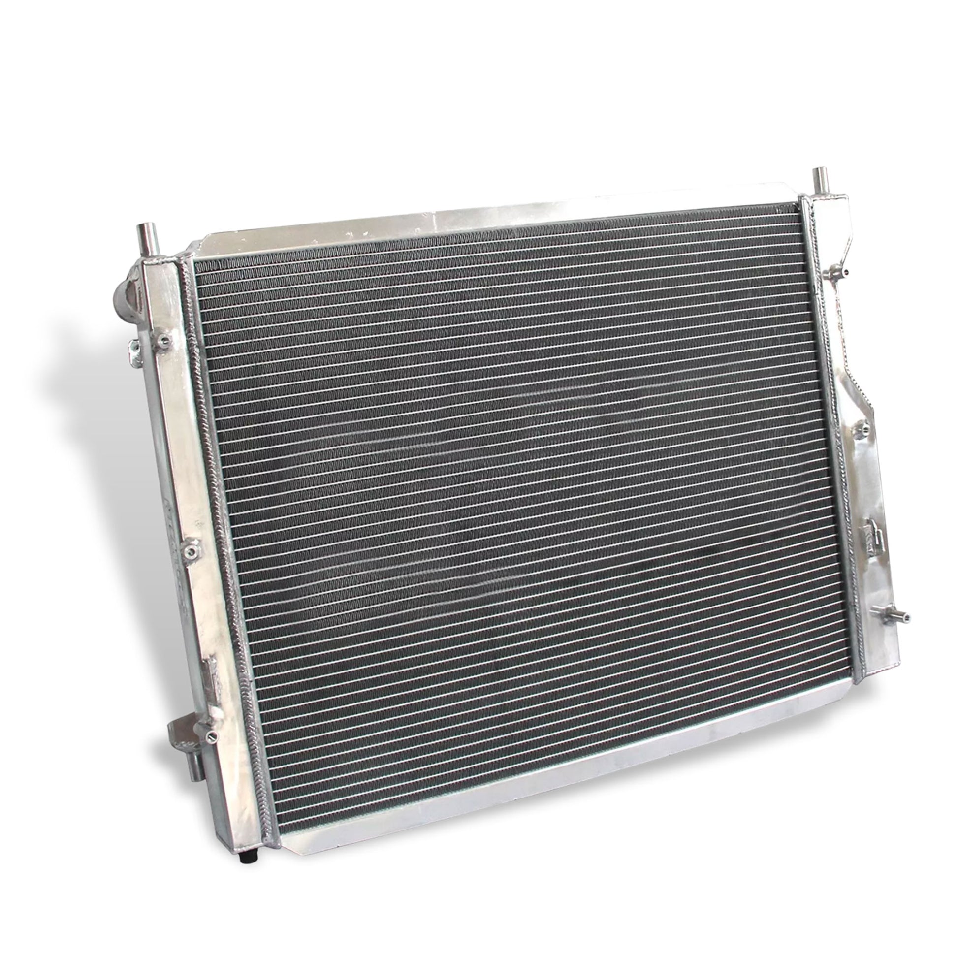 Factory Bolt Pattern Compatibility - 3-Row Radiator & Fan Shroud Back View for 2005-2014 Mustang GT (No Drilling Required)