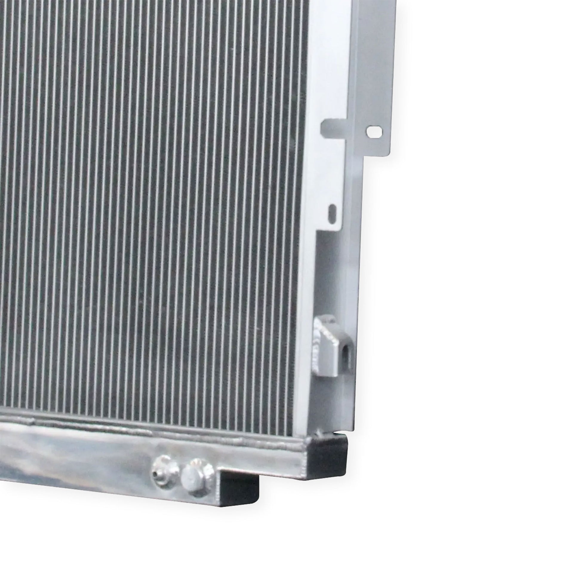 Powder-Coated Diesel Radiator Welded Seam Detail 1983-1996 Ford F-Series Super Duty 6.9L/7.3L